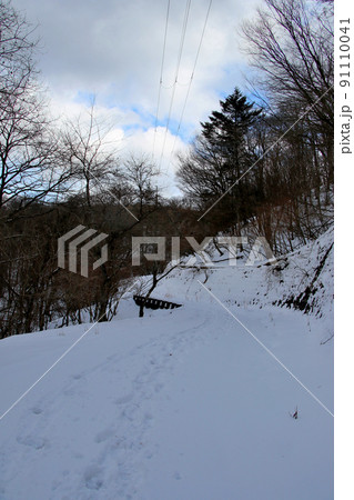 深山～るり渓ハイキングコース　1月は雪道 91110041