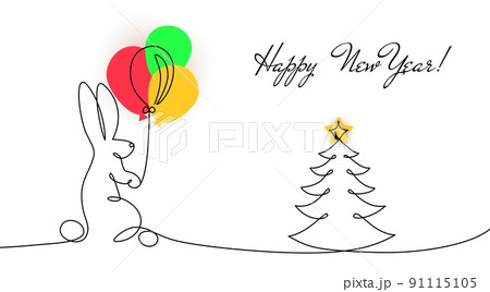 2023 year of rabbit Happy chinese New Year zodiac symbol 2023 year of rabbit Happy chinese New Year zodiac symbol 91115105
