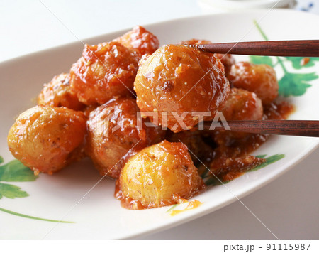 揚げ新じゃがの味噌がらめ 揚げ新じゃがの味噌がらめ 91115987