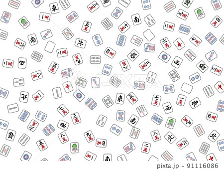 麻雀牌の背景 麻雀牌の背景 91116086