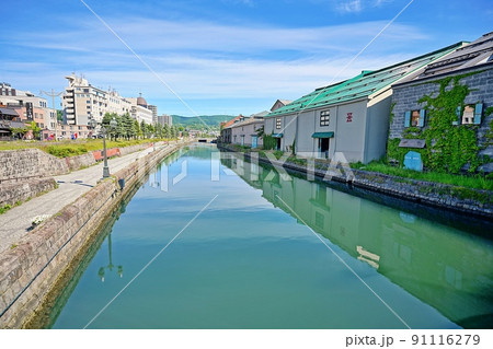 北海道 小樽運河 91116279