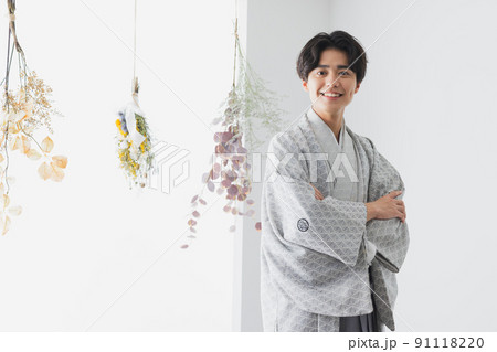 成人式　男性　紋付袴 　 91118220