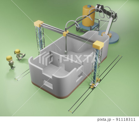 3Dプリンターの家 3Dプリンターの家 91118311