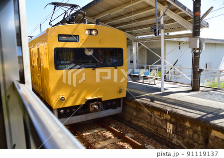 2021年夏。赤穂線の西大寺駅から播州赤穂間の車窓からの風景 91119137