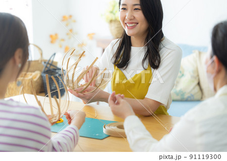 エコクラフト　　かご　ハンドメイド　 91119300