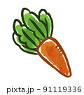 野菜イラスト　にんじん 91119336