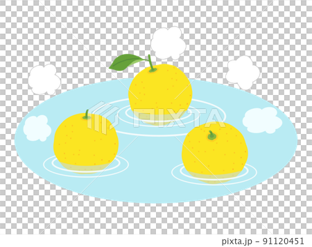 ゆず湯をイメージしたイラスト ゆず湯をイメージしたイラスト 91120451