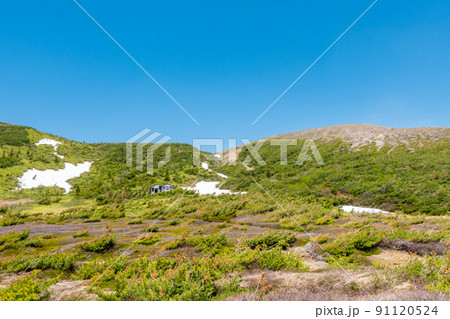 一切経山　酸ヶ平避難小屋　春 91120524