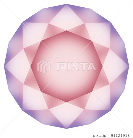 colorful diamond top view 91121918