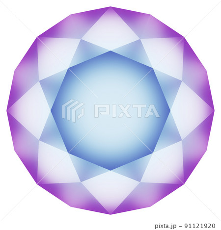 colorful diamond top view 91121920