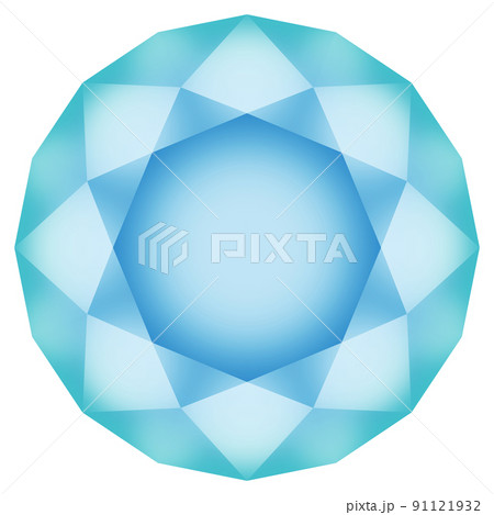 colorful diamond top view 91121932