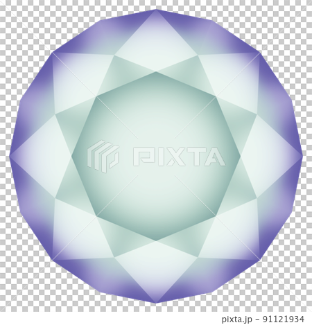 colorful diamond top view 91121934