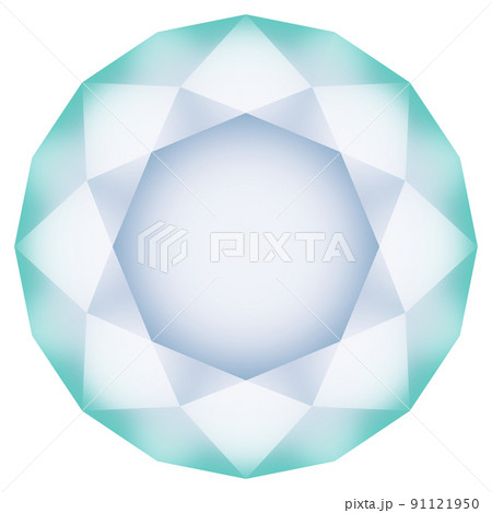 colorful diamond top view 91121950