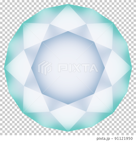 colorful diamond top view 91121950