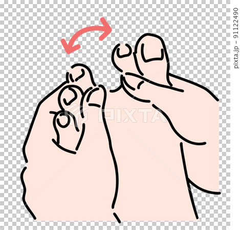 拉伸腳趾以增加手指的靈活性 91122490