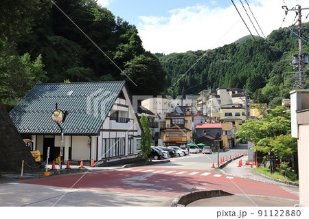 福島 福島市 土湯温泉の街並み 福島 福島市 土湯温泉の街並み 91122880