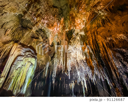 Tham Khao Bin cave in Ratchaburi, Thailand 91126687