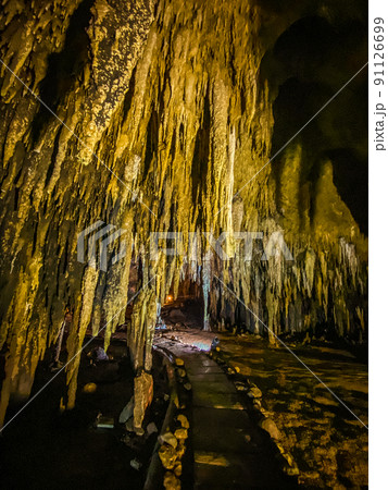 Tham Khao Bin cave in Ratchaburi, Thailand 91126699