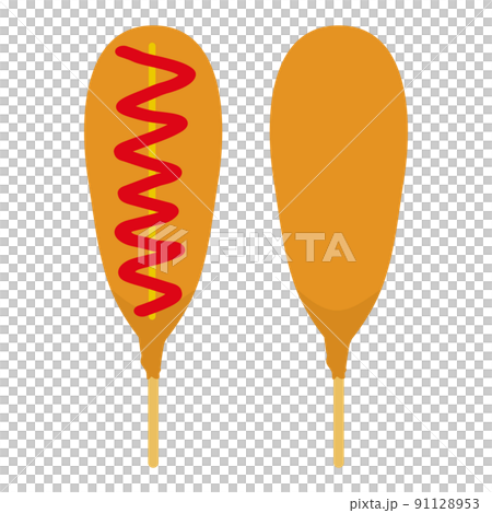 玉米狗的插圖 91128953