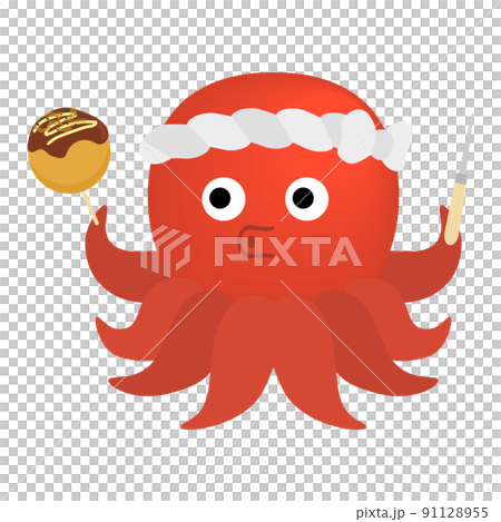 たことたこ焼きのイラスト たことたこ焼きのイラスト 91128955