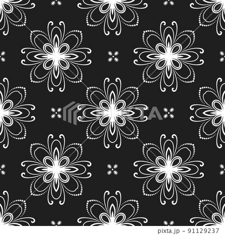 Floral Fine Seamless Pattern 91129237