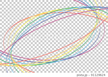 Wave curve rainbow color Wave curve rainbow color 91129624