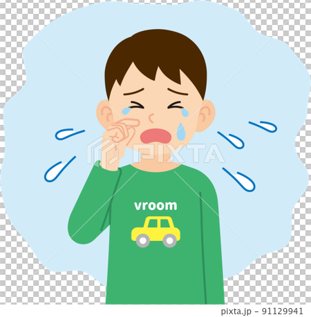 Crying boy without lines Crying boy without lines 91129941