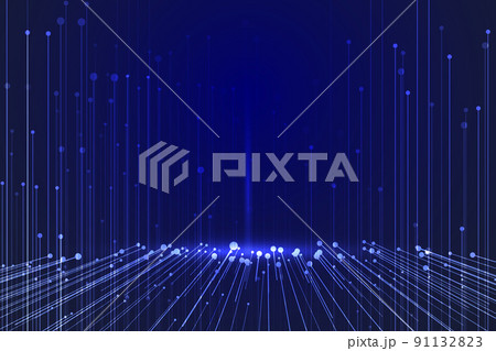 紺色 紺碧 真っ青 91132823