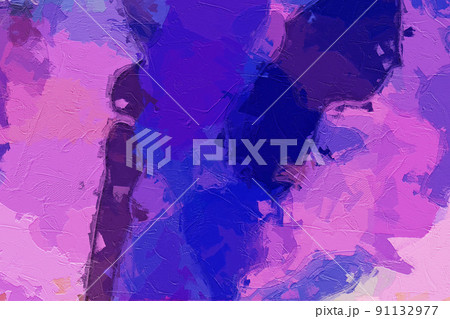 Abstract beautiful oil painting geometric illustration Abstract beautiful oil painting geometric illustration 91132977