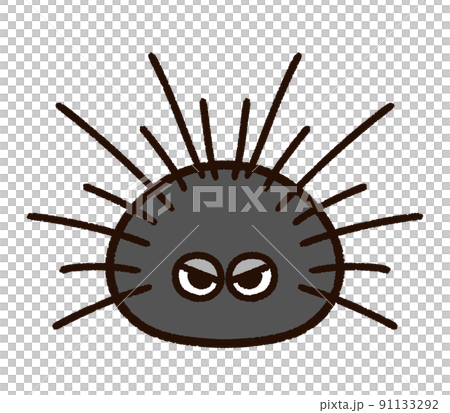 かわいいガンガゼのキャラクター 91133292