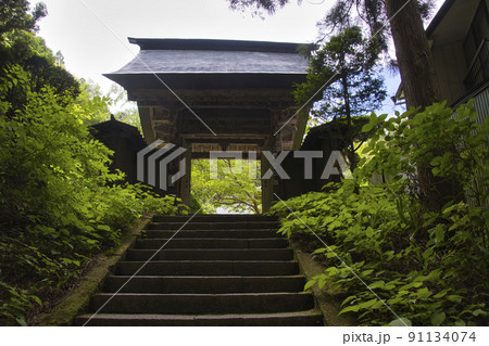 安楽寺　山門　別所温泉　長野県上田市 91134074