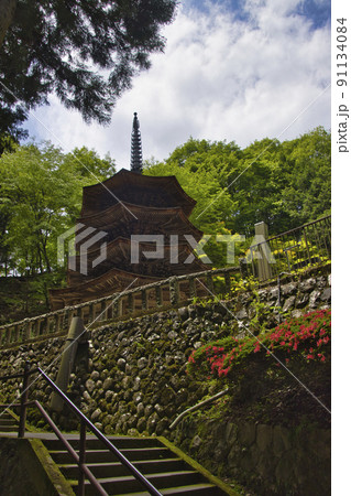 安楽寺　八角三重塔 　別所温泉　長野県上田市 91134084