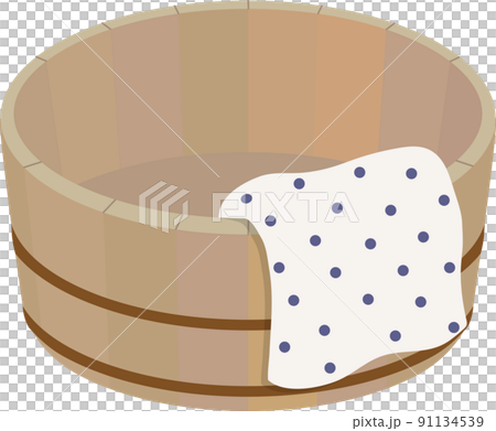 帶毛巾的浴缸 91134539