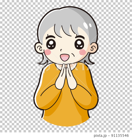 一個跳動的高級女人的插圖 91135546