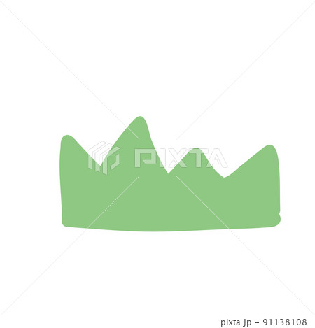 草むら　シンプル　手描きイラスト 91138108