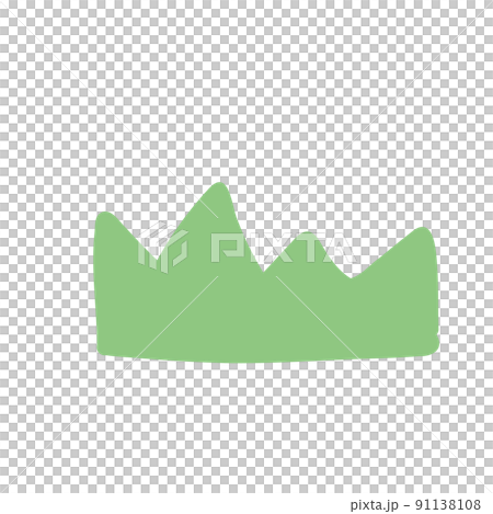 草むら　シンプル　手描きイラスト 91138108