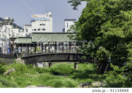 琴平 鞘橋 金倉川 香川県琴平町 琴平 鞘橋 金倉川 香川県琴平町 91138888