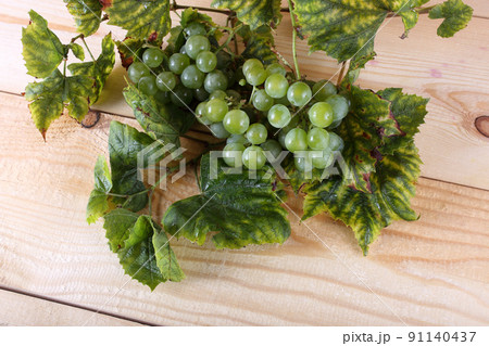 Grape and wine on table Grape and wine on table 91140437
