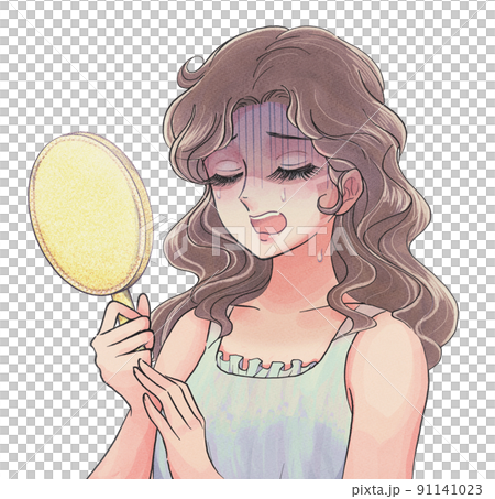 Showa girl cartoon tanned woman in the shape of a touch mask 91141023