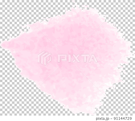 Pink watercolor painting 91144729