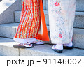 着物を着た日本人女性 91146002