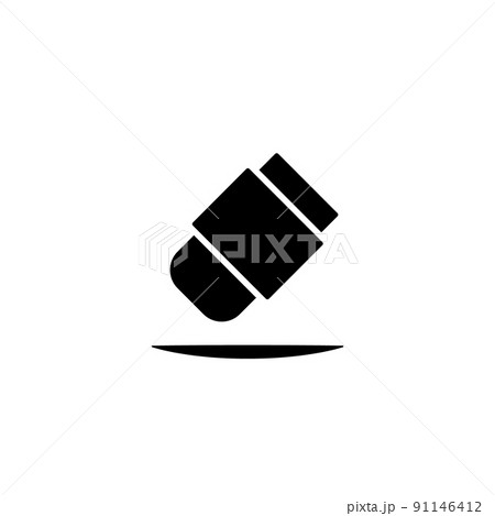 Illustration Vector Graphic of Eraser Icon Illustration Vector Graphic of Eraser Icon 91146412
