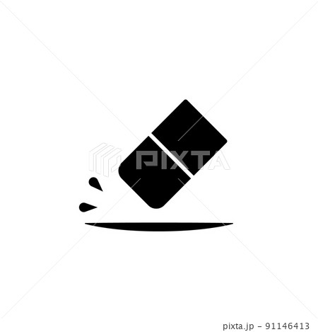 Illustration Vector Graphic of Eraser Icon Illustration Vector Graphic of Eraser Icon 91146413