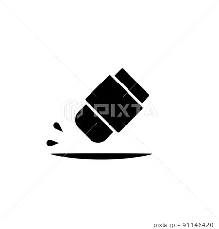 Illustration Vector Graphic of Eraser Icon Illustration Vector Graphic of Eraser Icon 91146420