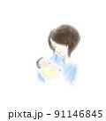 親子　お母さん　赤ちゃん 91146845