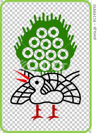 麻將牌彩色插圖圖標 麻將牌彩色插圖圖標 91149950