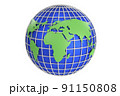Planet earth for decoration design. Global map. Earth day. Planet Earth. 3D rendering 91150808