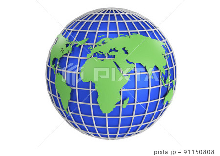 Planet earth for decoration design. Global map. Earth day. Planet Earth. 3D rendering 91150808