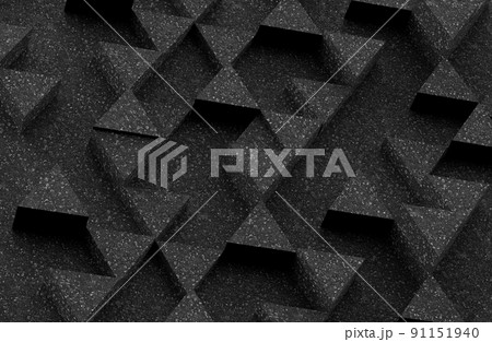 Dark triangle pattern backdrop background. 3D rendering. Dark triangle pattern backdrop background. 3D rendering. 91151940