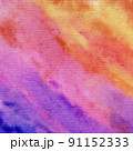 Colorful Absract watercolor texture. Hand Drawn Background. 91152333